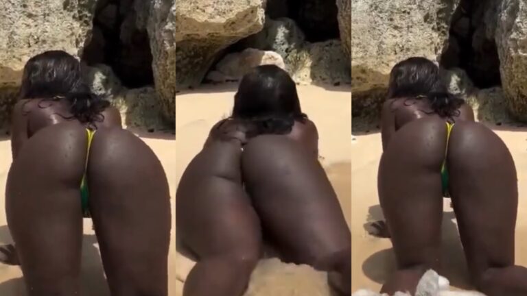 Beautiful South Sudan black skin girl swallowed the sperm
