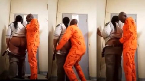 Watch Nigeria Female Officer VIO Sextape Leaked Fucking by Security Old Man From Back