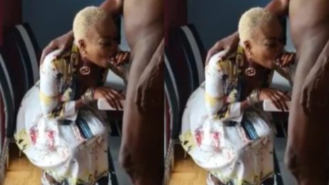 Ivory Coast Madame Restaurant Owner JOELLE Leaked Sextape Giving Customer Deep Blowjob