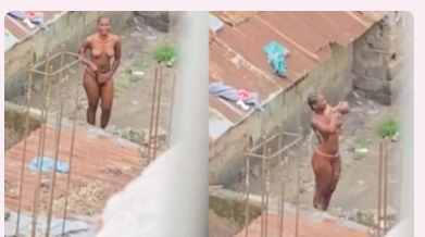 Guy Secretly Record Neighbors Nude Bathing Outside