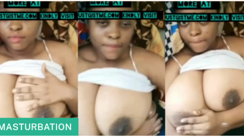 Watch Nigeria Twitter Baddie Winnie Playing With Her Extremely Big Boobs on Camera