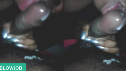 Backyard Blowjob: Married Woman Sucks Off Single Neighbor Until He Cums Hard