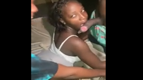 Fucking Cameroon Girl in Threesome Leak Video