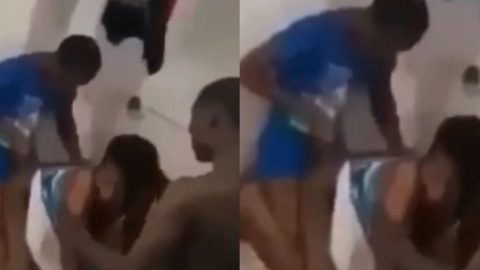 Ghanaian Matured Babe Recorded Riding Her Neighbour Before of New Phone