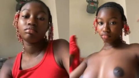 Watch Gina a TikToker Display Her Fresh Breast For Money