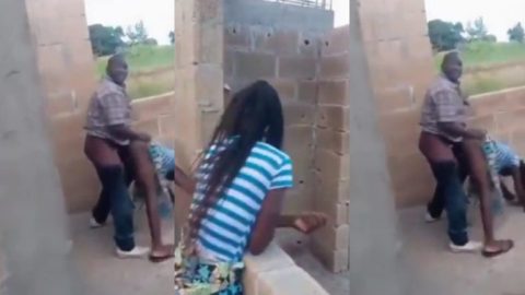 He Caught Having Doggy Style Sex Hard In An Uncompleted Building With 19 Year Old Girl