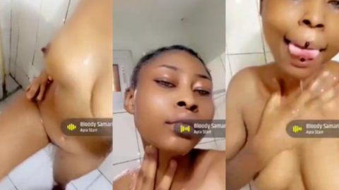 TikToker Yvonne Leaked Nude Video Flaunting Her Pussy in Bathroom