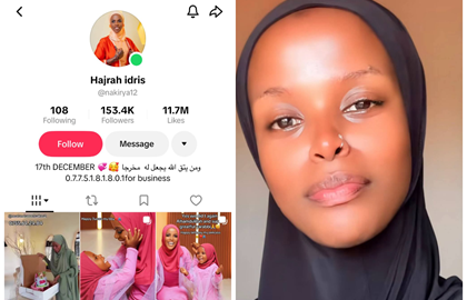 TikToker Hajrah Idris AKA Hajara Leaked Video