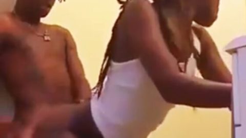 African Man fuck younger sister
