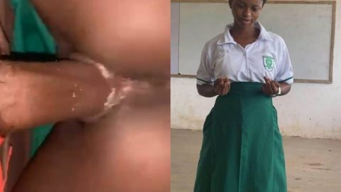 High school girl fuck classmate dick in school uniform