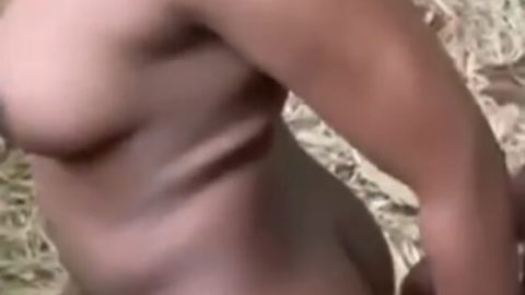 Sex in the bush- African girl gets fuck in the bush