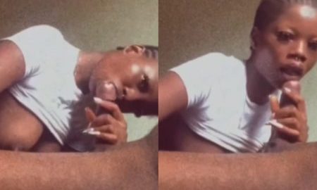 Trending Folake a Accessory Sales Girl in Ikorodu Garage Leak Sextape Caught on Camera Sucking Her Boss Hard
