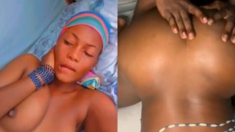 Hausa girl gets fuck by school boyfriend
