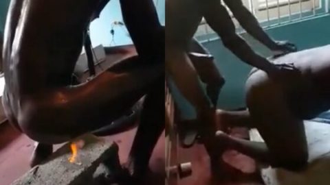 African man squad on fire and fuck big ass ebony lady