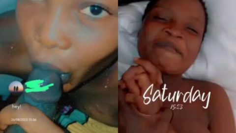 Hausa girl gets fuck after sucking dick in hotel