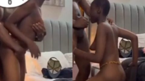 Naija yahoo boy fuck his wife house girl