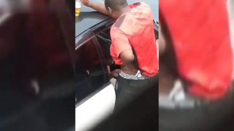 Taxi Man Caught Enjoying Blowjob From Passenger