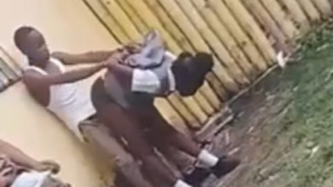 High school girl gets fuck at school backyard