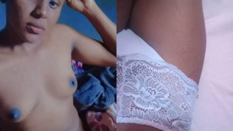 Naughty naija girl masturbate her dark pussy and squirt