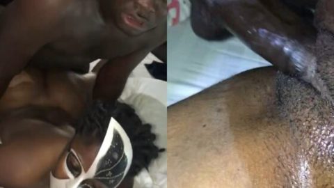 King black sex tape with naija university student mask